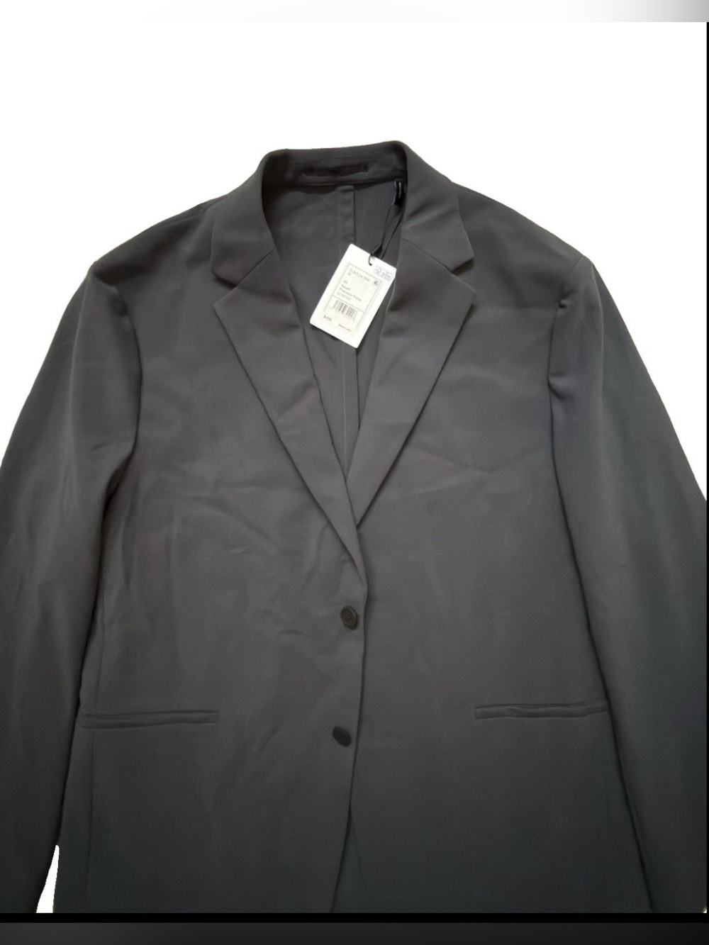 NWT Theory Clinton PDK Blazer Precision Ponte Size 44 Dark Grey Blue Jacket $495